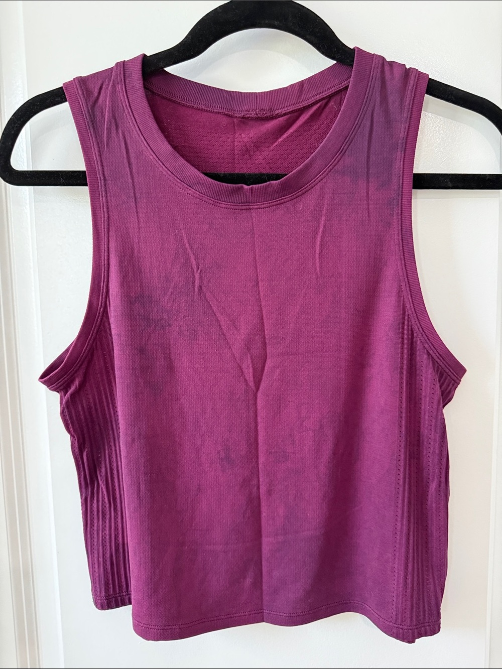 Lululemon Train To Be Tank *Maroon Tie Dye
